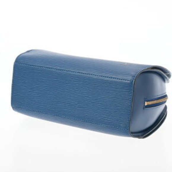 Louis Vuitton Blue Epi Handbag Leather Toledo Pont Neuf Monogram - Picture 8 of 9